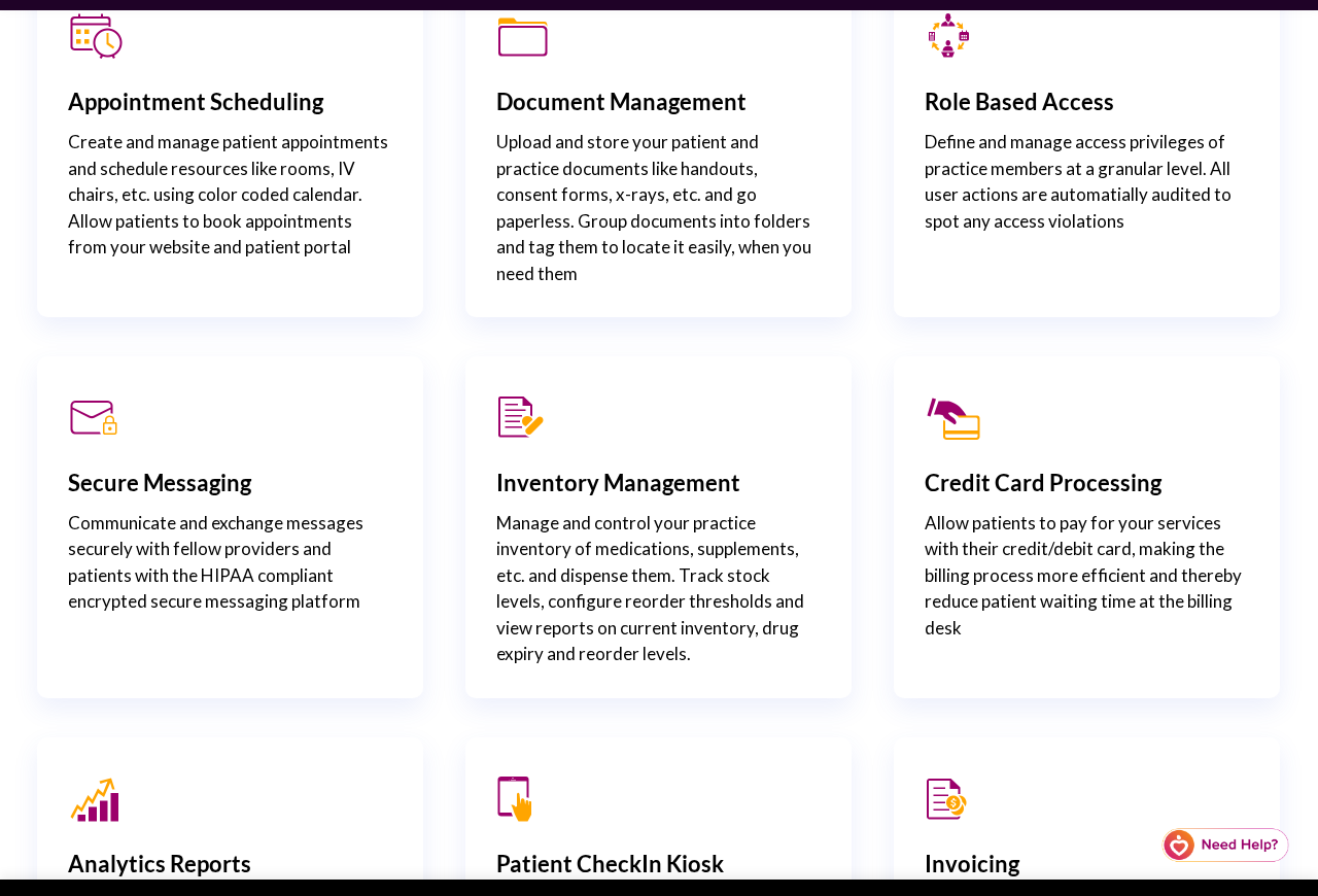Charm EHR practice management