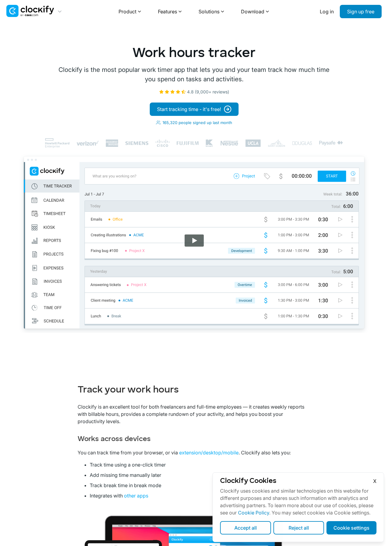 Weekly timesheets your team will actually fill out — Clockify