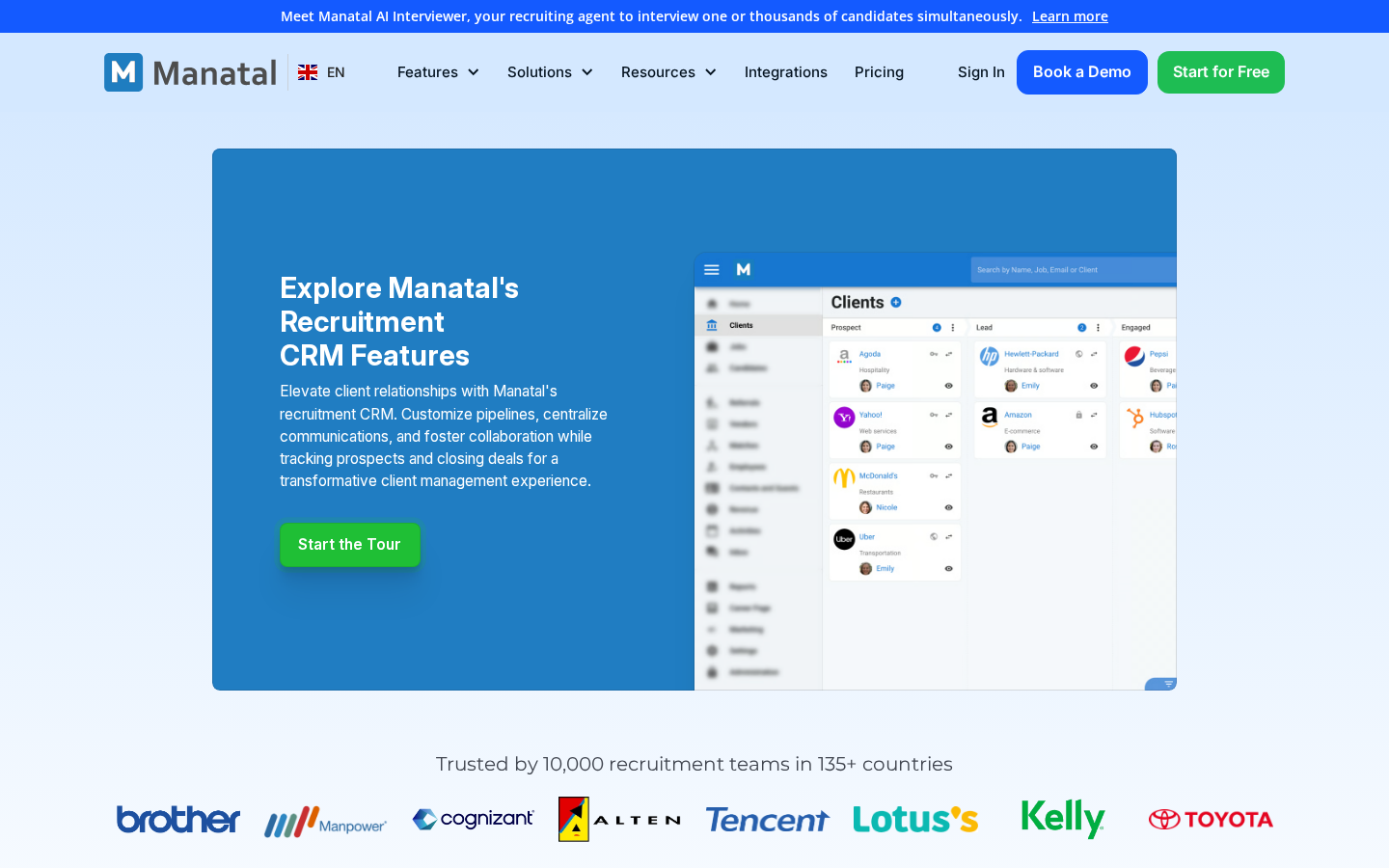 Manatal recruitment CRM