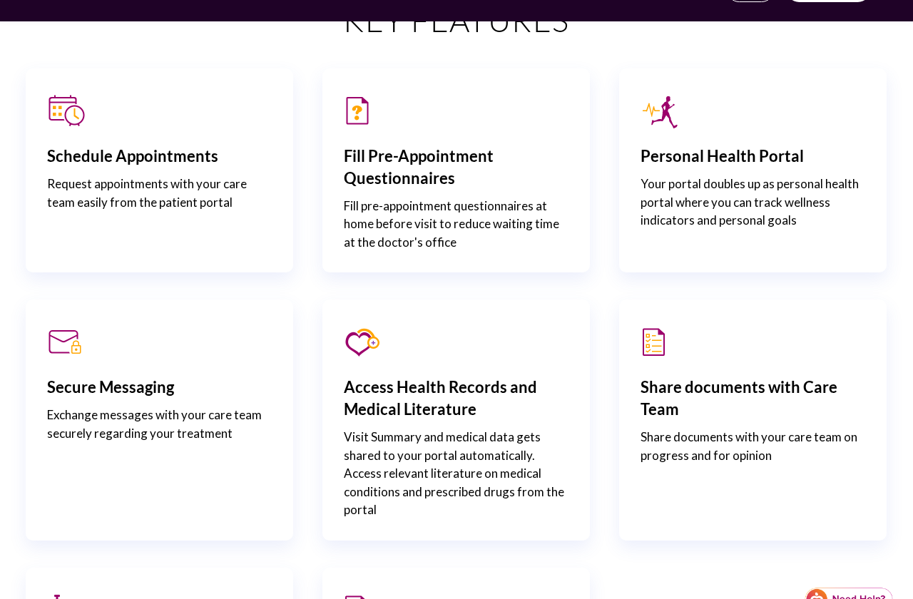 Charm EHR patient portal