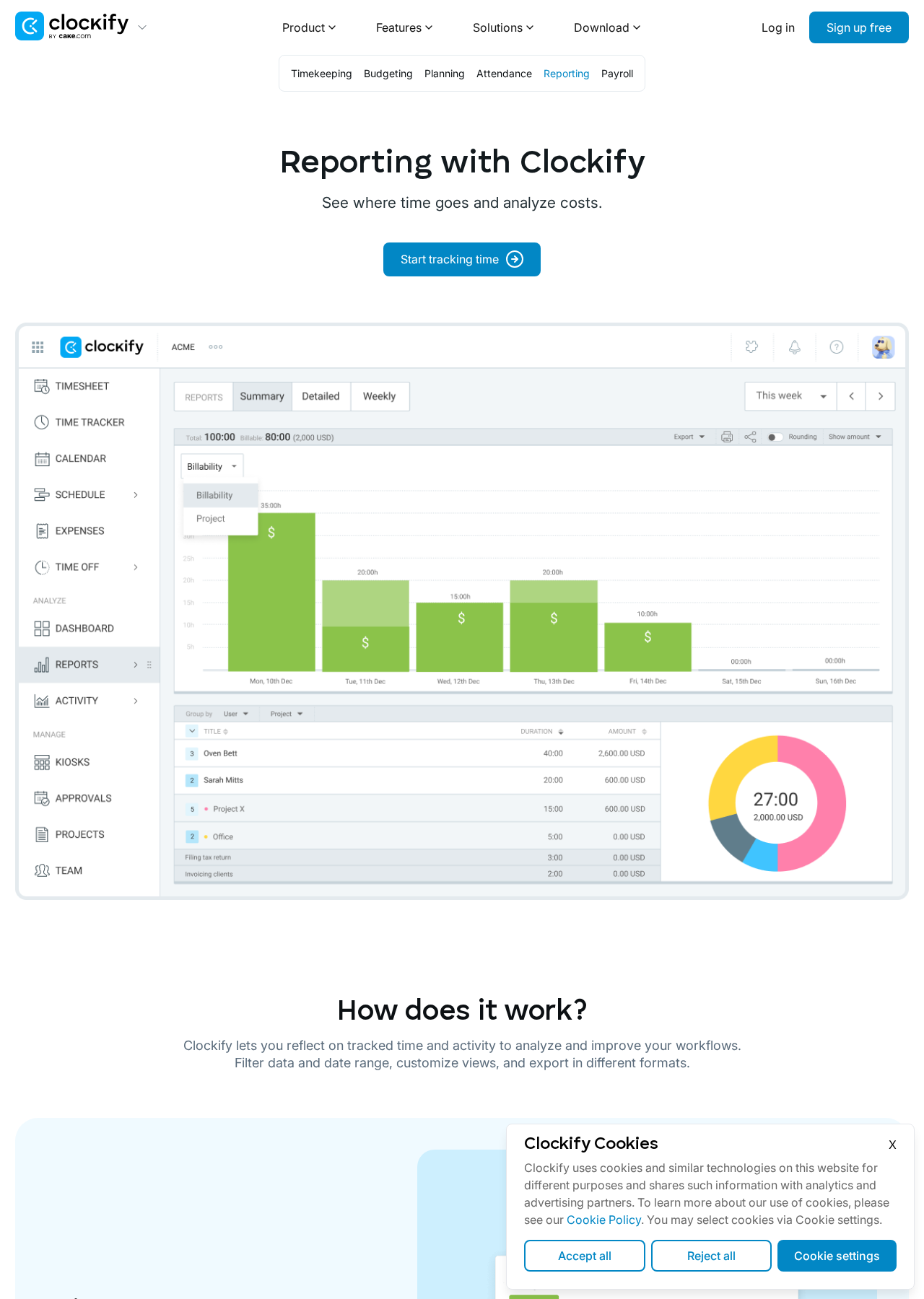 Turn tracked time into reports and invoices — Clockify
