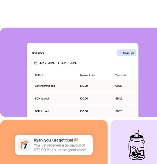 Automate tip pools, payouts, and taxes — 7shifts