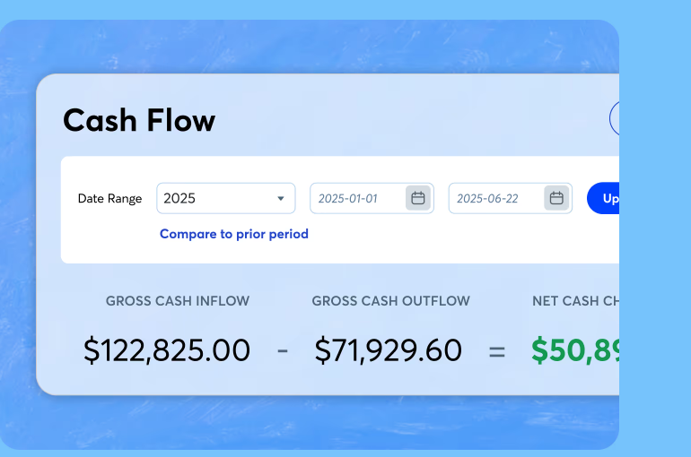 Wave Accounting cash flow report