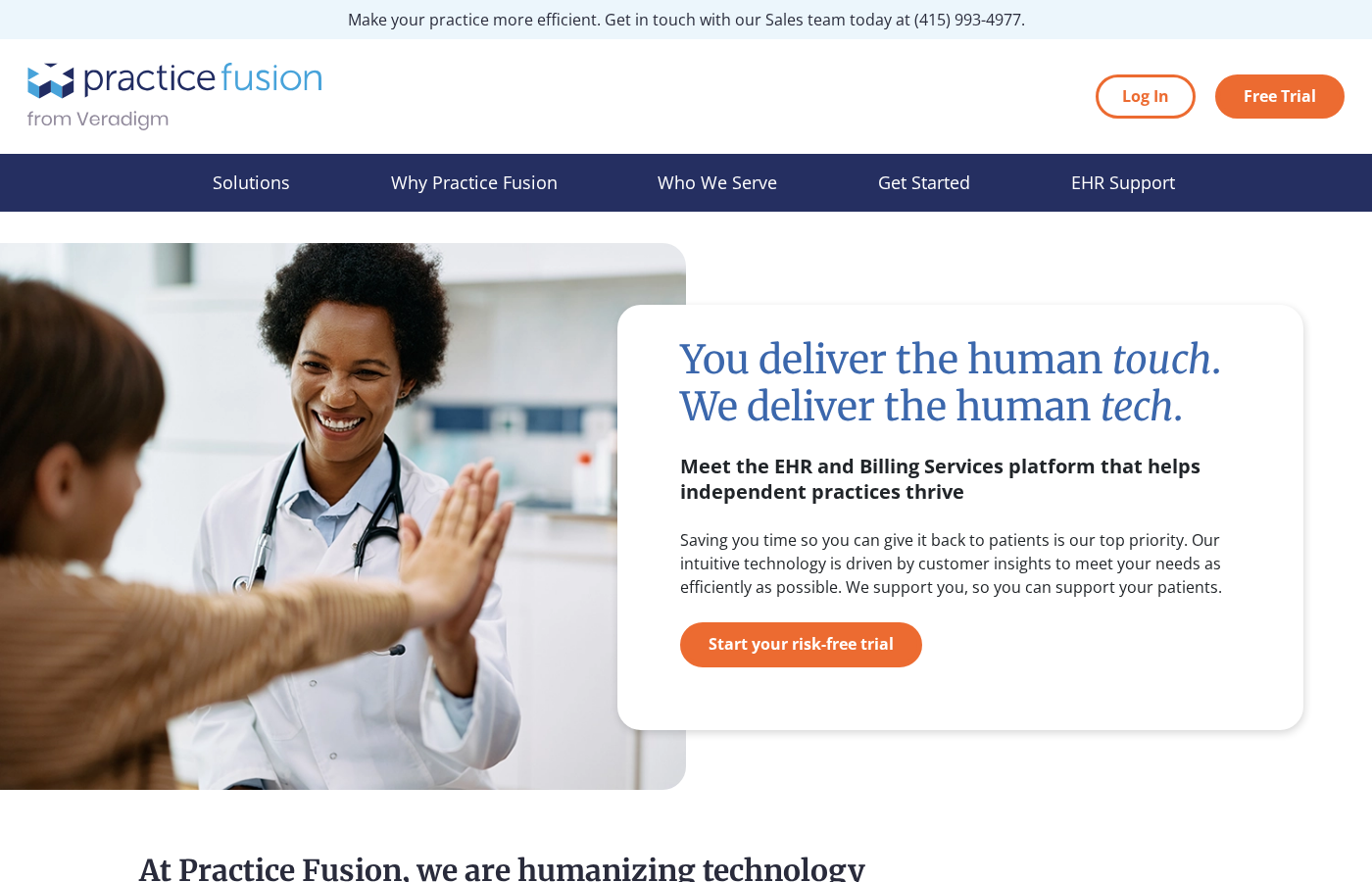 A cloud EHR built for independent practices — Practice Fusion